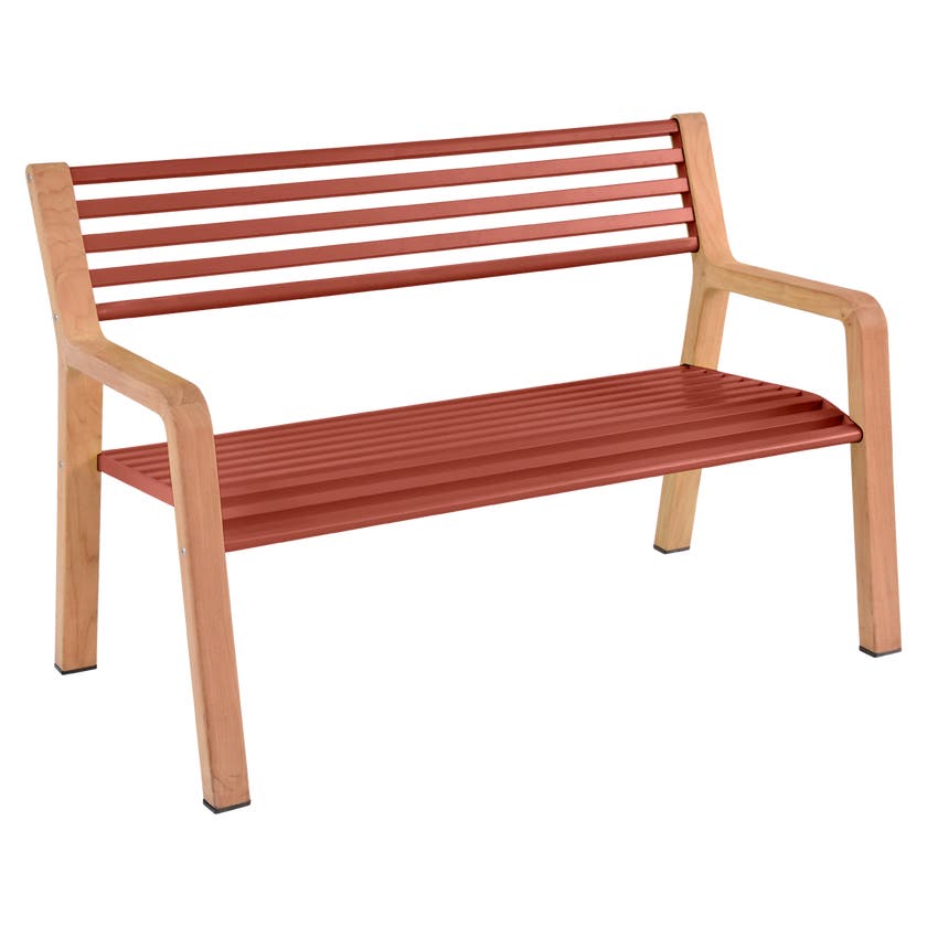 Banc SOMERSET de Fermob, Ocre rouge Banc SOMERSET de Fermob, Ocre rouge