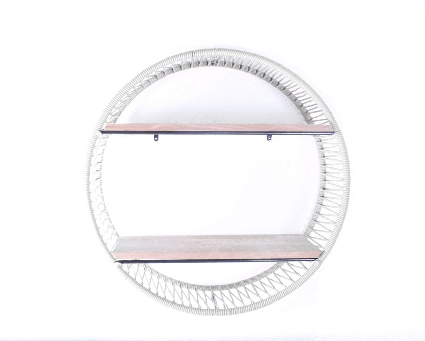 Étagère SONIX Ø.72 cm de Boqa, Structure noire, Blanc Étagère SONIX Ø.72 cm de Boqa, Structure noire, Blanc