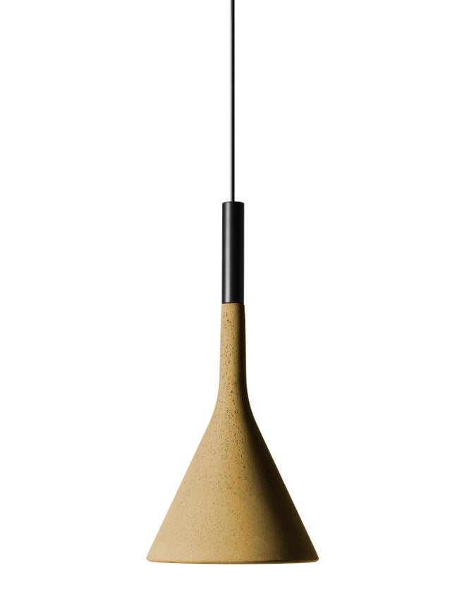 Suspension APLOMB LED de Foscarini, Jaune sable Suspension APLOMB LED de Foscarini, Jaune sable