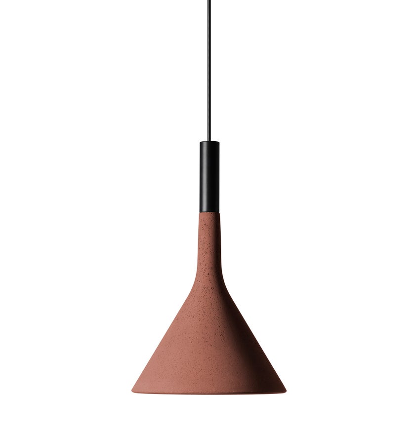 Suspension APLOMB LED de Foscarini, Rouge brique