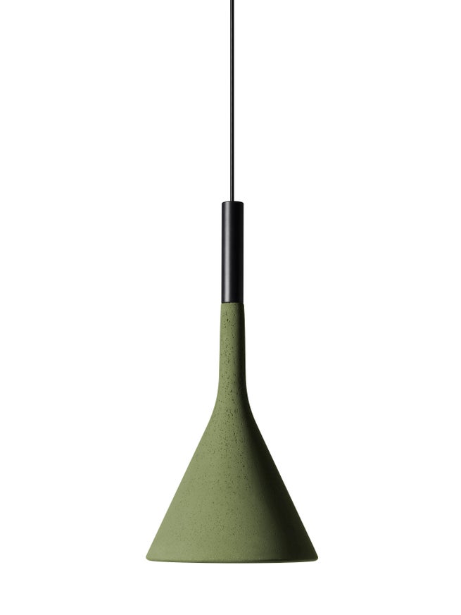Suspension APLOMB LED de Foscarini, Vert olive Suspension APLOMB LED de Foscarini, Vert olive