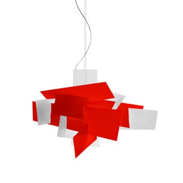 Suspension BIG BANG LED L de Foscarini, avec variateur, Rouge