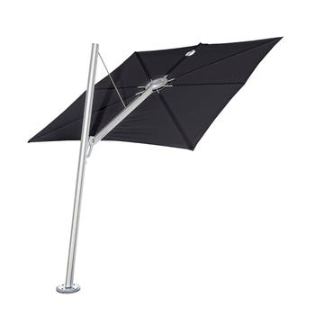 Parasol SPECTRA FORWARD 250 x 250 de Umbrosa, Chassis aluminium, Sunbrella Black