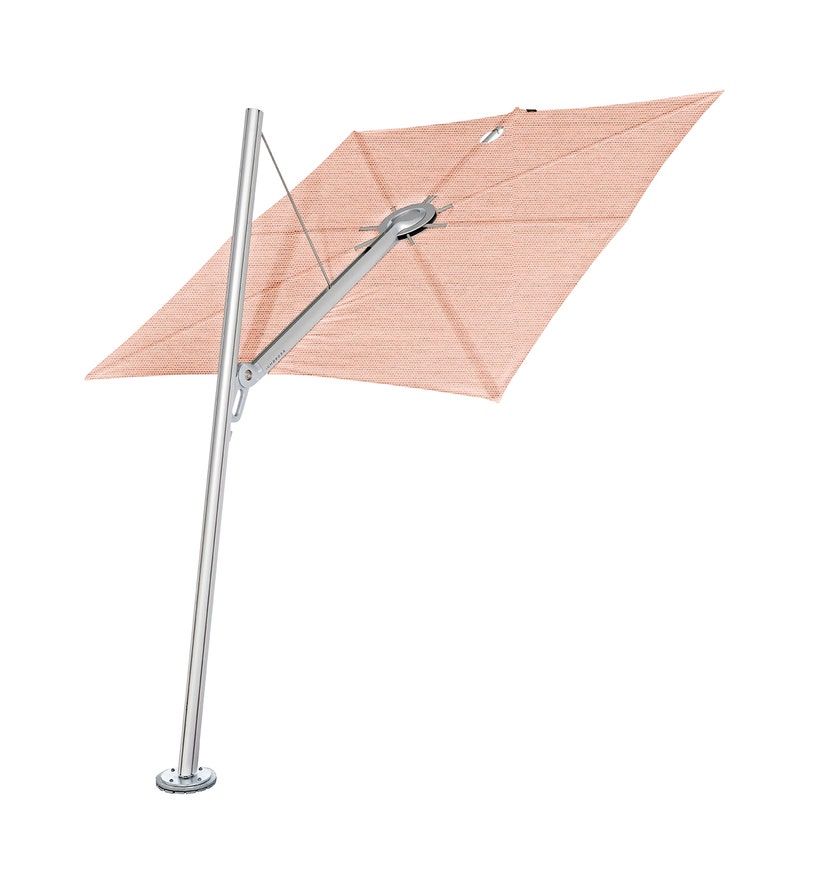 Parasol SPECTRA FORWARD 250 x 250 de Umbrosa, Chassis aluminium, Sunbrella Blush