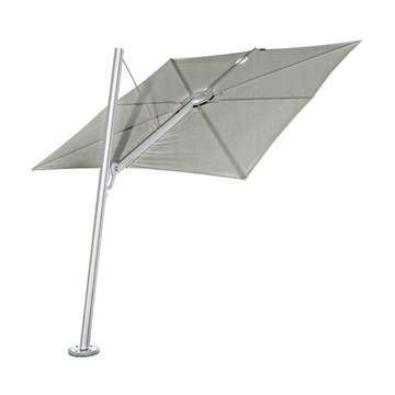 Parasol SPECTRA FORWARD 250 x 250 de Umbrosa, Chassis aluminium, Solidum Grey