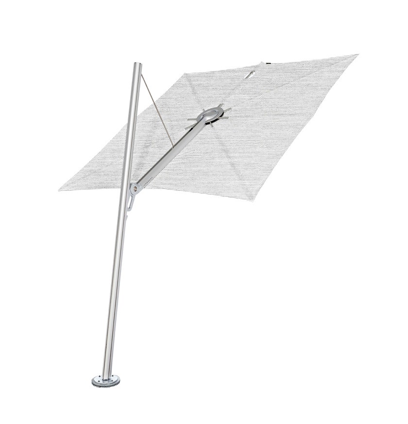 Parasol SPECTRA FORWARD 250 x 250 de Umbrosa, Chassis aluminium, Sunbrella Marbre