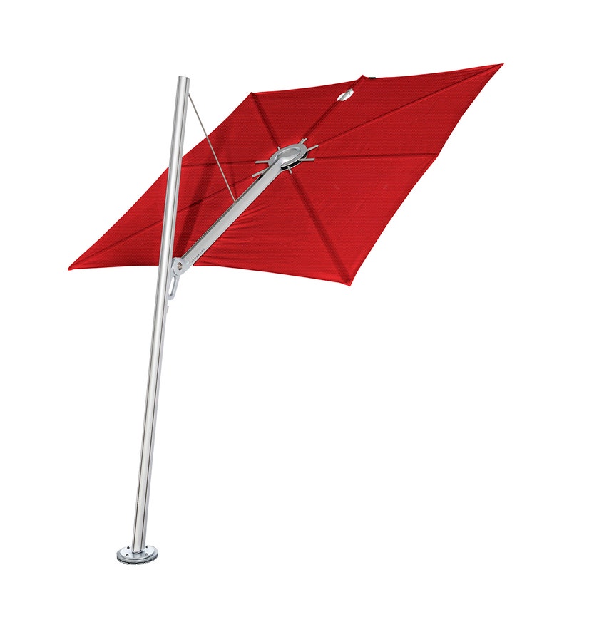 Parasol SPECTRA FORWARD 250 x 250 de Umbrosa, Chassis aluminium, Sunbrella Pepper