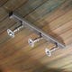 Spot orientable Nautic LILLEY RAIL 600mm avec 3 spots bronze nickelé mat