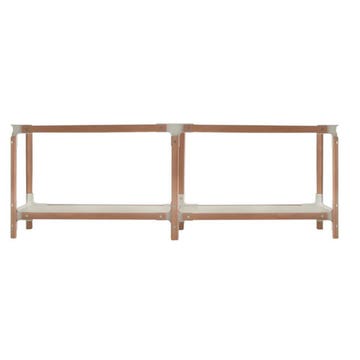 ÉTAGÈRE STEELWOOD, 2 plateaux / 2 modules de MAGIS