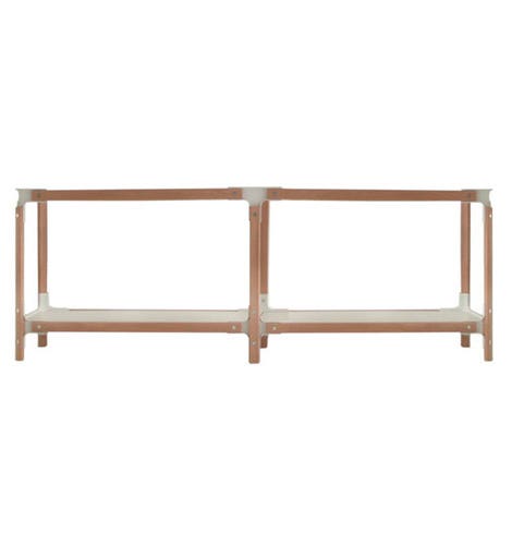 ÉTAGÈRE STEELWOOD, 2 plateaux / 2 modules de MAGIS