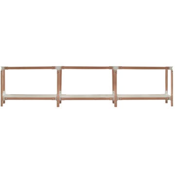 ÉTAGÈRE STEELWOOD, 2 plateaux / 3 modules de MAGIS