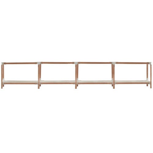 ÉTAGÈRE STEELWOOD, 2 plateaux, 4 modules de MAGIS ÉTAGÈRE STEELWOOD, 2 plateaux, 4 modules de MAGIS