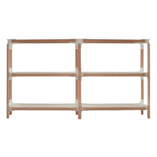 ÉTAGÈRE STEELWOOD, 3 plateaux, 2 modules de MAGIS ÉTAGÈRE STEELWOOD, 3 plateaux, 2 modules de MAGIS