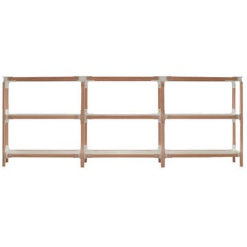 ÉTAGÈRE STEELWOOD, 3 plateaux, 3 modules de MAGIS