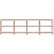 ÉTAGÈRE STEELWOOD, 3 plateaux, 4 modules