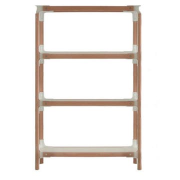 ÉTAGÈRE STEELWOOD, 4 plateaux, 1 module de MAGIS