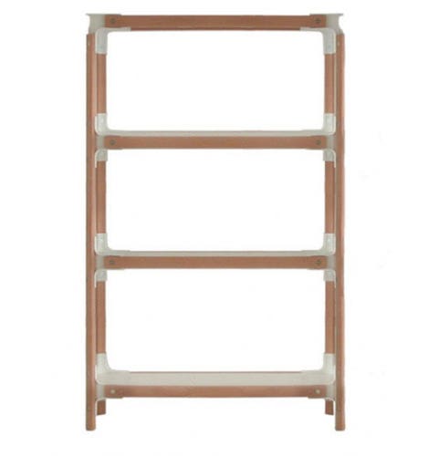 ÉTAGÈRE STEELWOOD, 4 plateaux, 1 module de MAGIS