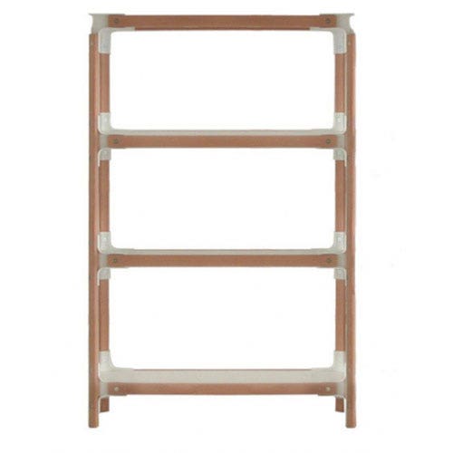 ÉTAGÈRE STEELWOOD, 4 plateaux, 1 module de MAGIS ÉTAGÈRE STEELWOOD, 4 plateaux, 1 module de MAGIS