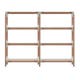 ÉTAGÈRE STEELWOOD, 4 plateaux, 2 modules