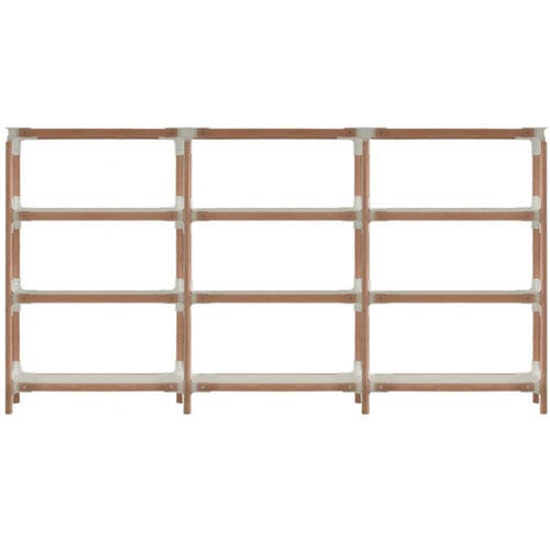 ÉTAGÈRE STEELWOOD, 4 plateaux, 3 modules de MAGIS ÉTAGÈRE STEELWOOD, 4 plateaux, 3 modules de MAGIS