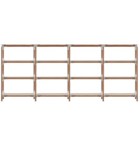ÉTAGÈRE STEELWOOD, 4 plateaux, 4 modules de MAGIS