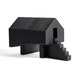 Stilt House object - varnished mahogany - black