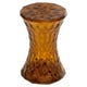 Tabouret STONE Transparent, Ambre