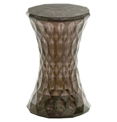 Tabouret STONE Transparent de Kartell, Fumé