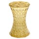 Tabouret STONE Transparent, Jaune