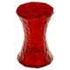Tabouret STONE Transparent, Rouge