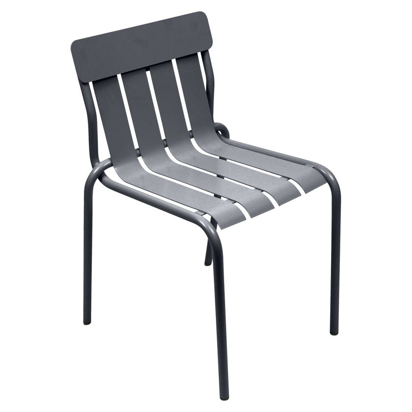 Chaise STRIPE de Fermob, Carbone Chaise STRIPE de Fermob, Carbone