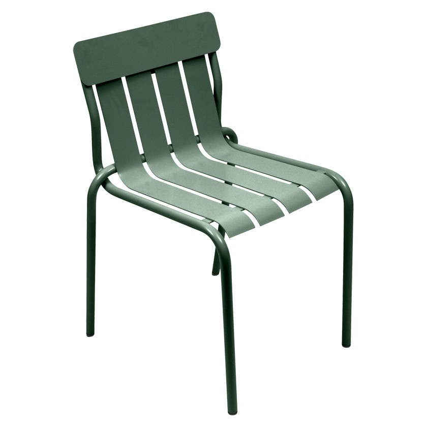 Chaise STRIPE de Fermob, Vert cèdre Chaise STRIPE de Fermob, Vert cèdre