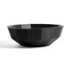 Striped bowl - varnished mahogany - black