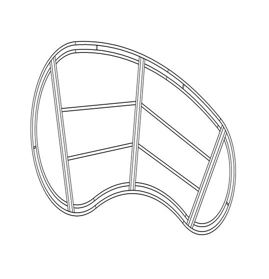 Structure seule OGXL 01 pour canapé ORGANIX LOUNGE de Royal Botania