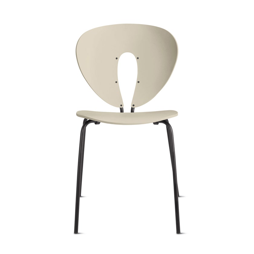 Chaise GLOBUS de Stua, Structure noire, Assise stone Chaise GLOBUS de Stua, Structure noire, Assise stone