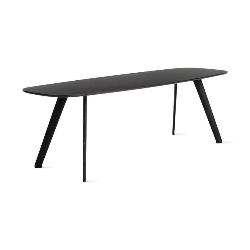 Table basse SOLAPA H36 de Stua, 120 x 40 cm Pieds Noir, Plateau Fénix Table basse SOLAPA H36 de Stua, 120 x 40 cm Pieds Noir, Plateau Fénix