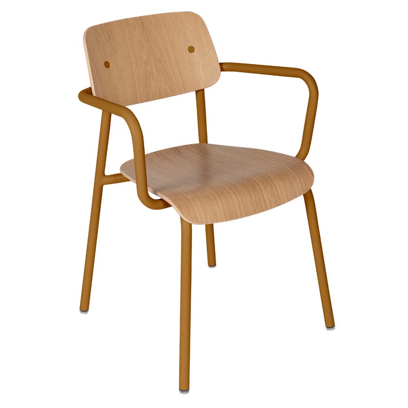 Fauteuil STUDIE CHENE de Fermob, Pain d'épices Fauteuil STUDIE CHENE de Fermob, Pain d'épices