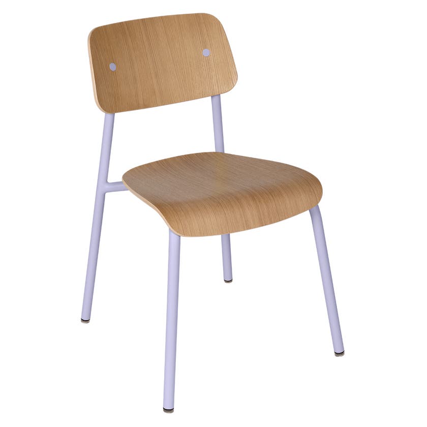 Chaise chêne STUDIE de Fermob, Guimauve Chaise chêne STUDIE de Fermob, Guimauve