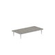 Table basse 140 STYLETTO LOUNGE de Royal Botania, Structure aluminium anthracite, Plateau céramique Nero Marquina