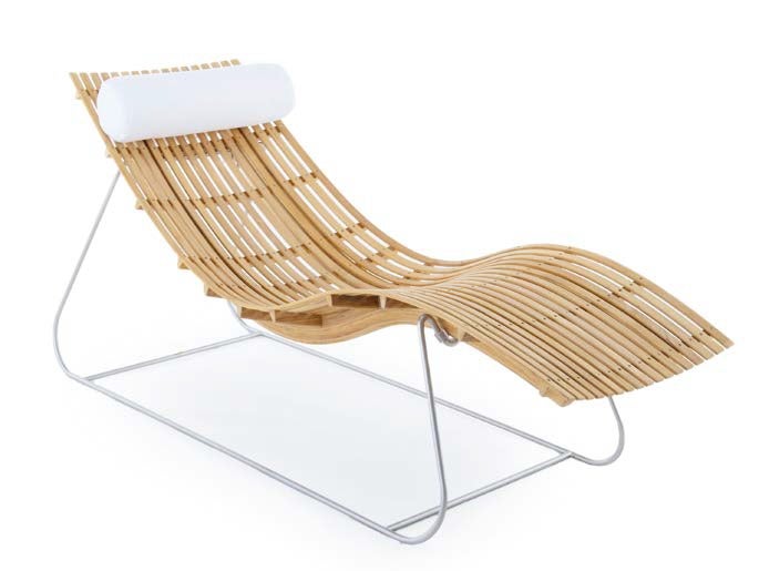 Support pour chaise longue SWING de Unopiu', Off white Support pour chaise longue SWING de Unopiu', Off white