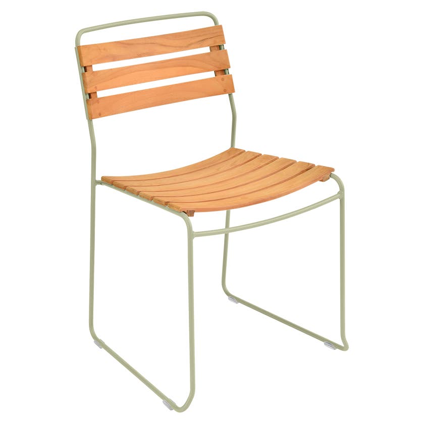 Chaise teck SURPRISING de Fermob, Tilleul Chaise teck SURPRISING de Fermob, Tilleul