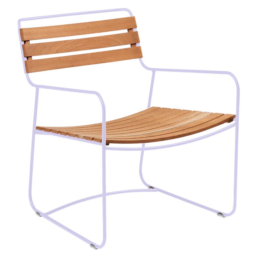 Fauteuil bas SURPRISING TECK de Fermob, Guimauve Fauteuil bas SURPRISING TECK de Fermob, Guimauve