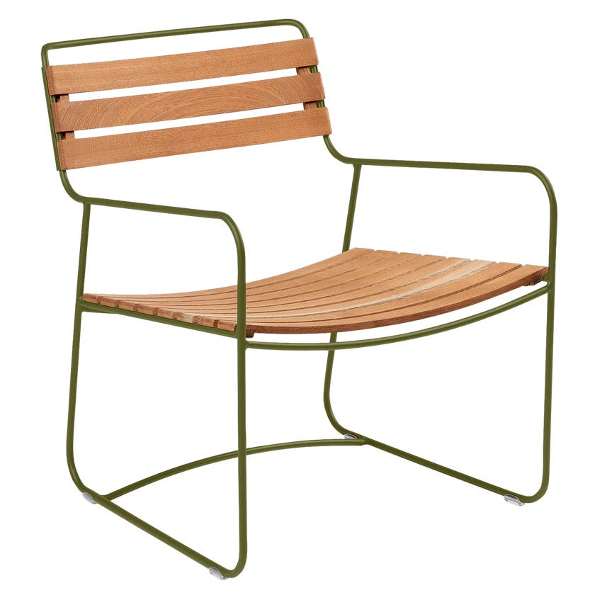 Fauteuil bas SURPRISING TECK de Fermob, Pesto Fauteuil bas SURPRISING TECK de Fermob, Pesto