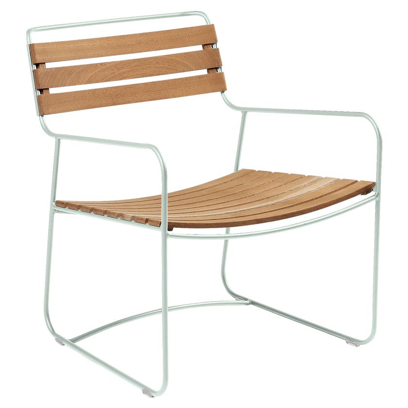 Fauteuil bas SURPRISING TECK de Fermob, Menthe glaciale Fauteuil bas SURPRISING TECK de Fermob, Menthe glaciale
