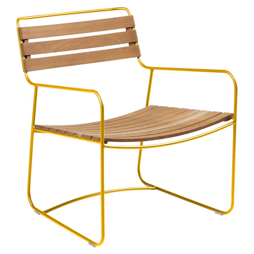 Fauteuil bas SURPRISING TECK de Fermob, Miel Fauteuil bas SURPRISING TECK de Fermob, Miel