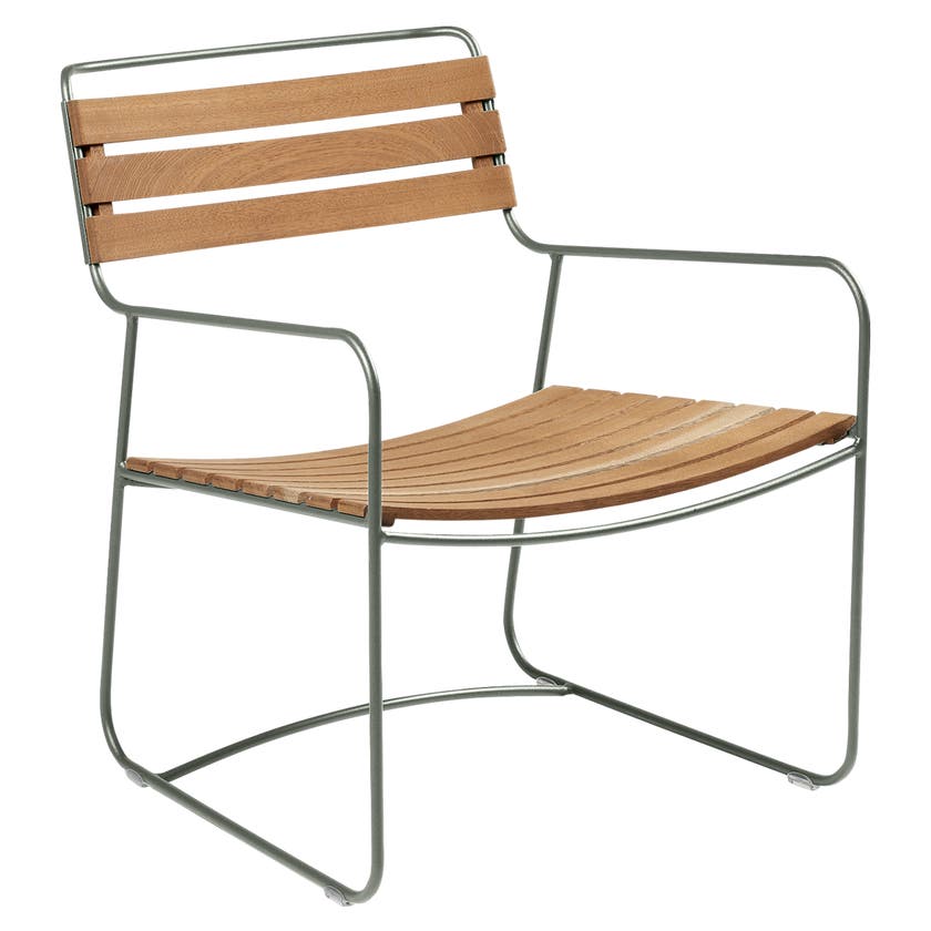 Fauteuil bas SURPRISING TECK de Fermob, Romarin Fauteuil bas SURPRISING TECK de Fermob, Romarin