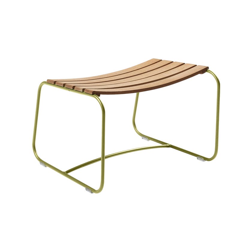 Repose-pieds SURPRISING TECK de Fermob, Vert tilleul Repose-pieds SURPRISING TECK de Fermob, Vert tilleul