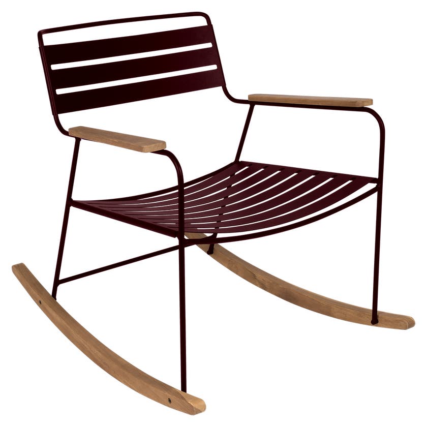 rocking chair Surprising Fermob cerise noire rocking chair Surprising Fermob cerise noire