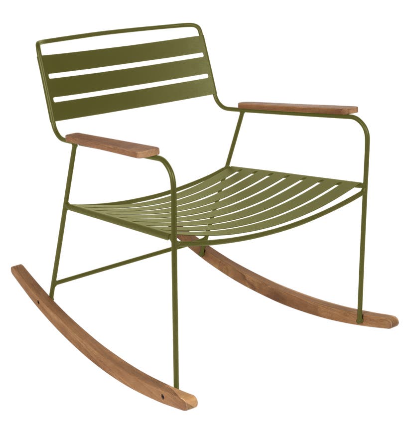 Rocking chair SURPRISING de Fermob, Pesto Rocking chair SURPRISING de Fermob, Pesto