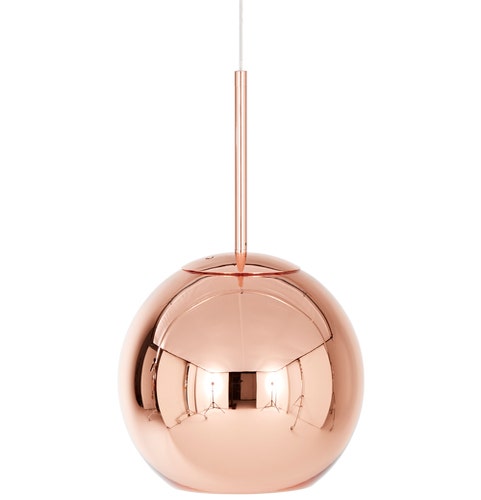 SUSPENSION COPPER ROUND LED 25 CM DE TOM DIXON, CUIVRE